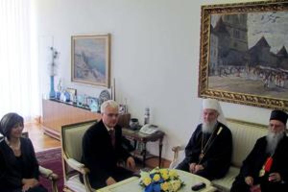 Patrijarh Irinej kod Milanovića: Poštovati hrišćanstvo