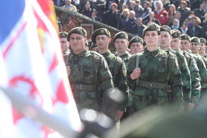 Dobrovoljci Vojske Srbije položili zakletvu u Leskovcu