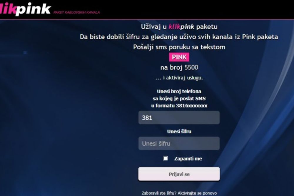 GLEDAJTE KLIK PINK: 35 kanala ružičaste TV na računaru i telefonu!