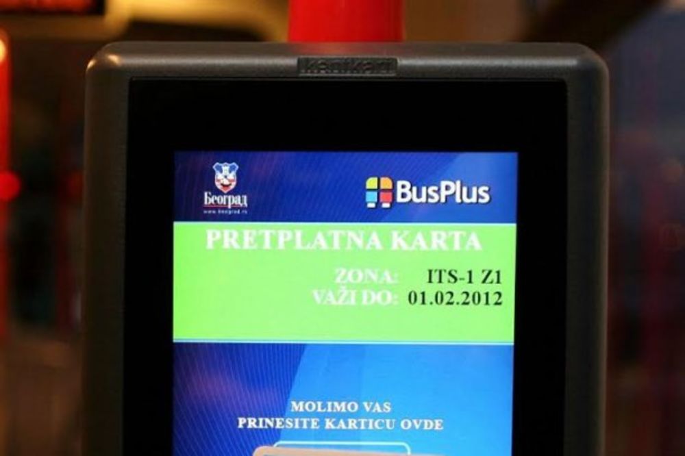 BUS PLUS: Dopuna personalizovanih kartica počinje danas