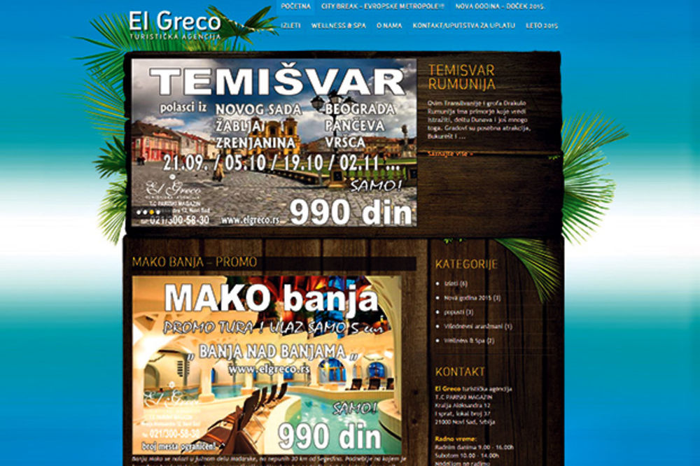 PREVARA: Turistička agencija El Greko otkazuje putovanja i ne vraća novac!