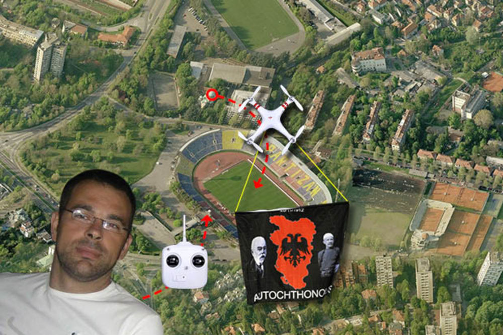 SVEŠTENIK: Albanci su se konopcem popeli na crkvu i postavili dron!