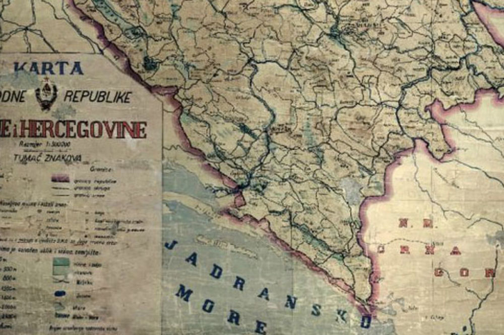 KARTA IZ 1946: Sutorina je u Bosni i Hercegovini?!