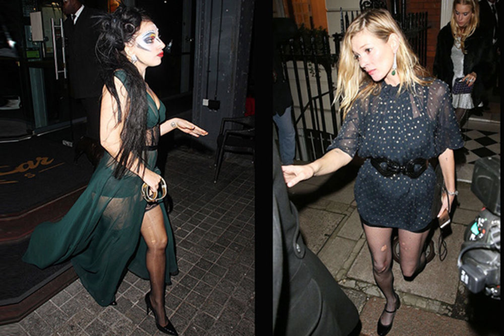 Blam ili moda: Kejt Mos i Lejdi Gaga u iscepanim čarapama i gaćicama (FOTO)