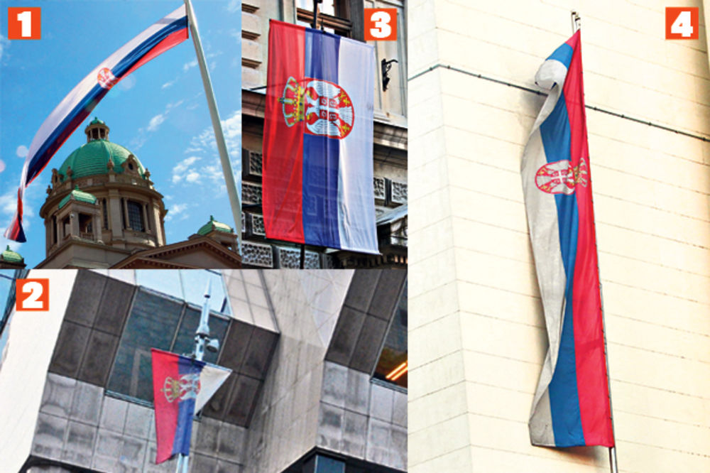SRAMOTA: Kače zastave Srbije kao da su gaće!