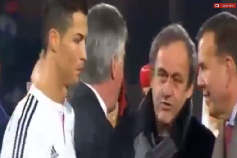 (VIDEO) ISKULIRAO PLATINIJA: Ronaldo nije pozdravio predsednika UEFA