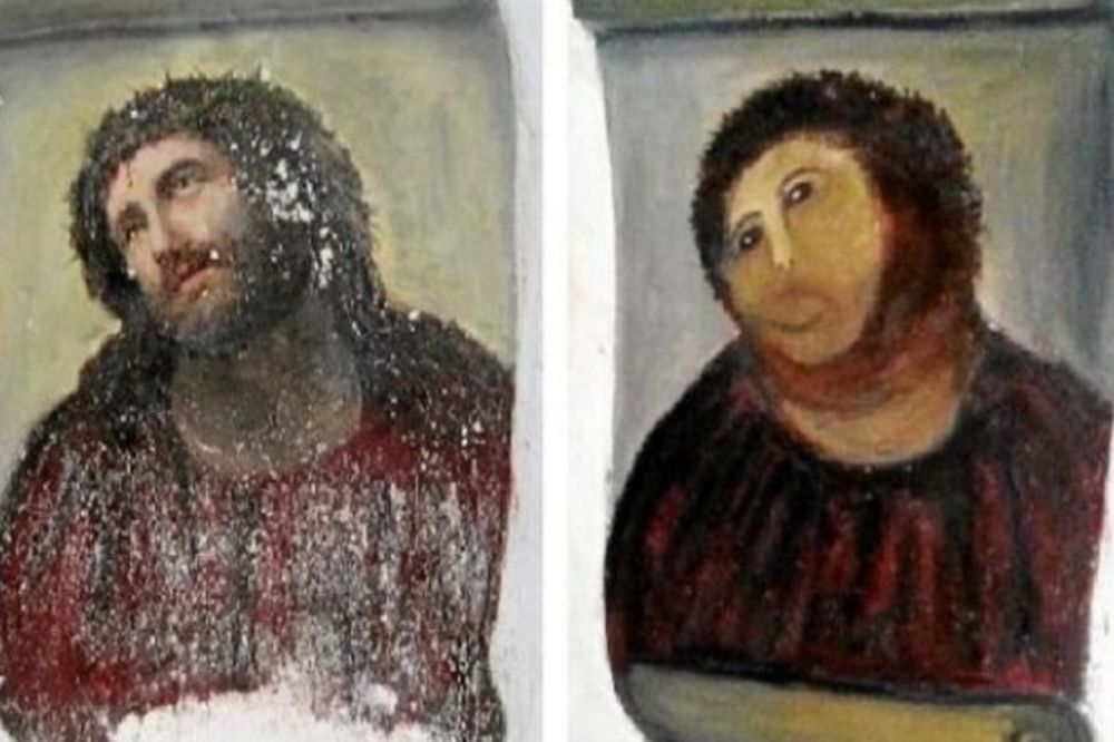 NOVA UMETNOST: Uništena slika Isusa privukla turiste u špansko selo