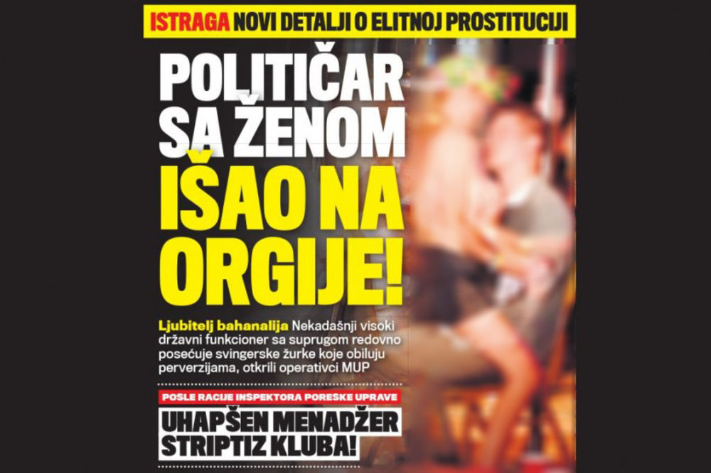 GRUPNJAK: Političar orgijao sa ženom i prostitutkama!