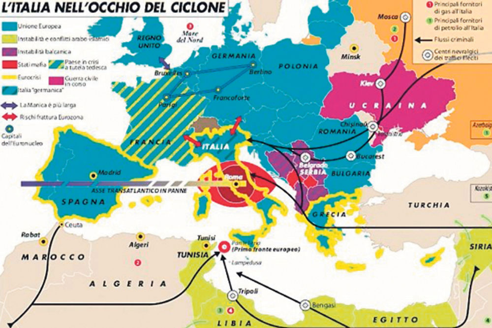 MAPA KRIMINALA: Srbija je nestabilna zemlja, Kosovo mafijaško područje!