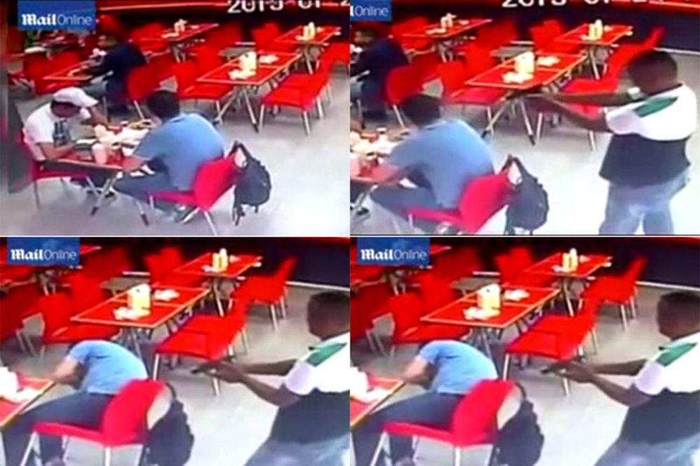 (UZNEMIRUJUĆI VIDEO 18+) NAOČIGLED SVIH: Upucao čoveka u glavu usred restorana i mirno otišao