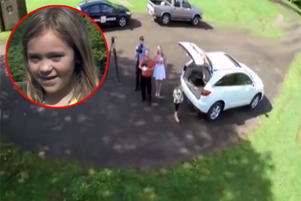 (VIDEO) POGLEDAJTE ŠPIJUNSKI SNIMAK: Paranoični otac prati ćerku u školu dronom!