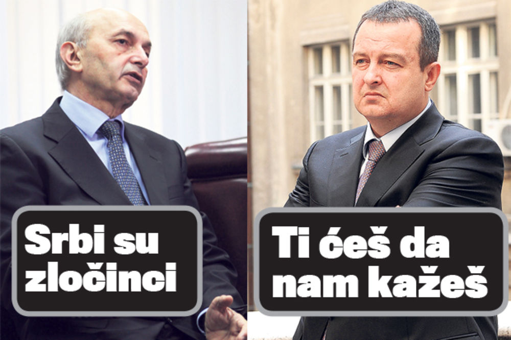 Mustafa: Srbi su zločinci  Dačić: Ti ćeš da nam kažeš