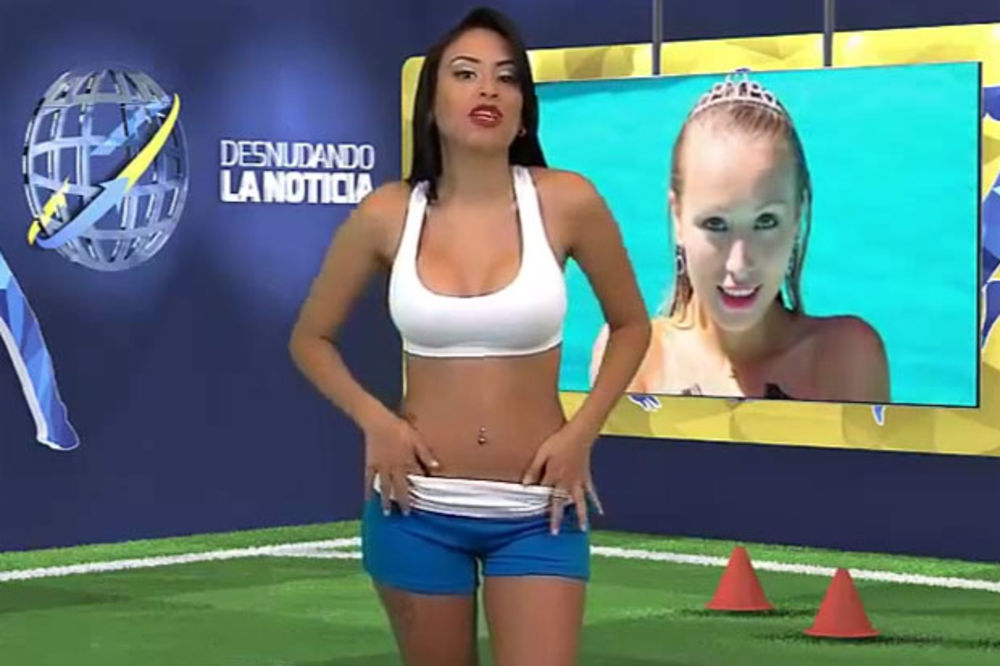 (VIDEO) SVE JOJ SPALO: Voditeljka se skinula gola dok je čitala vesti o Ronaldu!