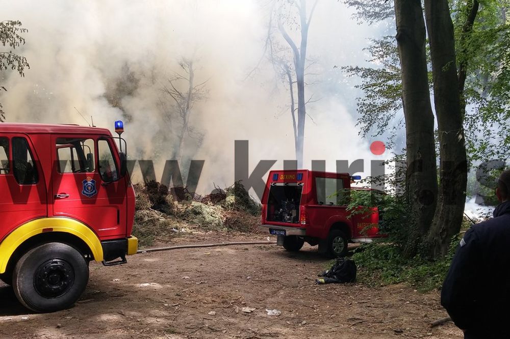 POŽAR NA AVALI: Vatrogasci zauzdali vatru, gorela divlja deponija