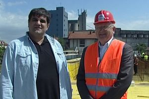 Saša Mirković: Zadovoljan sam dinamikom radova na Kotlujevačkom mostu