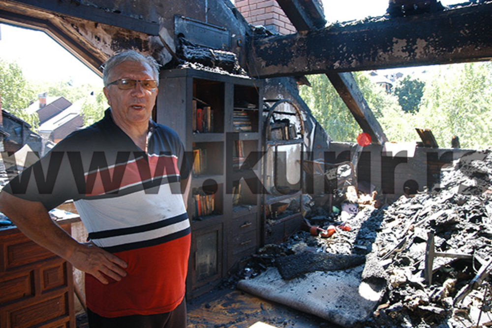 (FOTO) AVRAM IZRAEL OSTAO BEZ IČEGA: Izgoreo mi je jutros ceo stan!