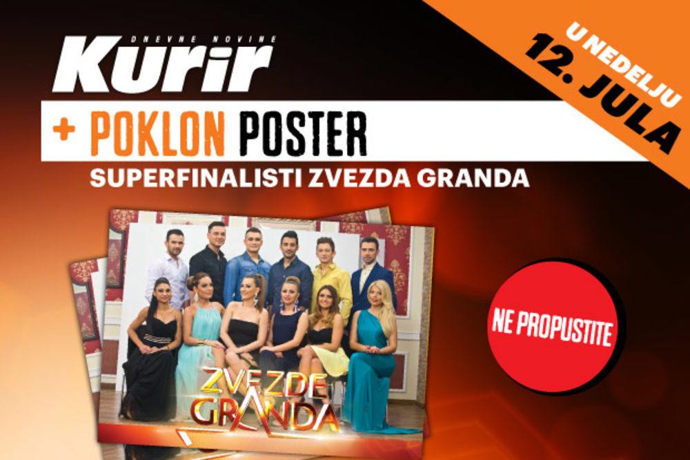 Kurir vam danas poklanja poster Zvezda Granda!