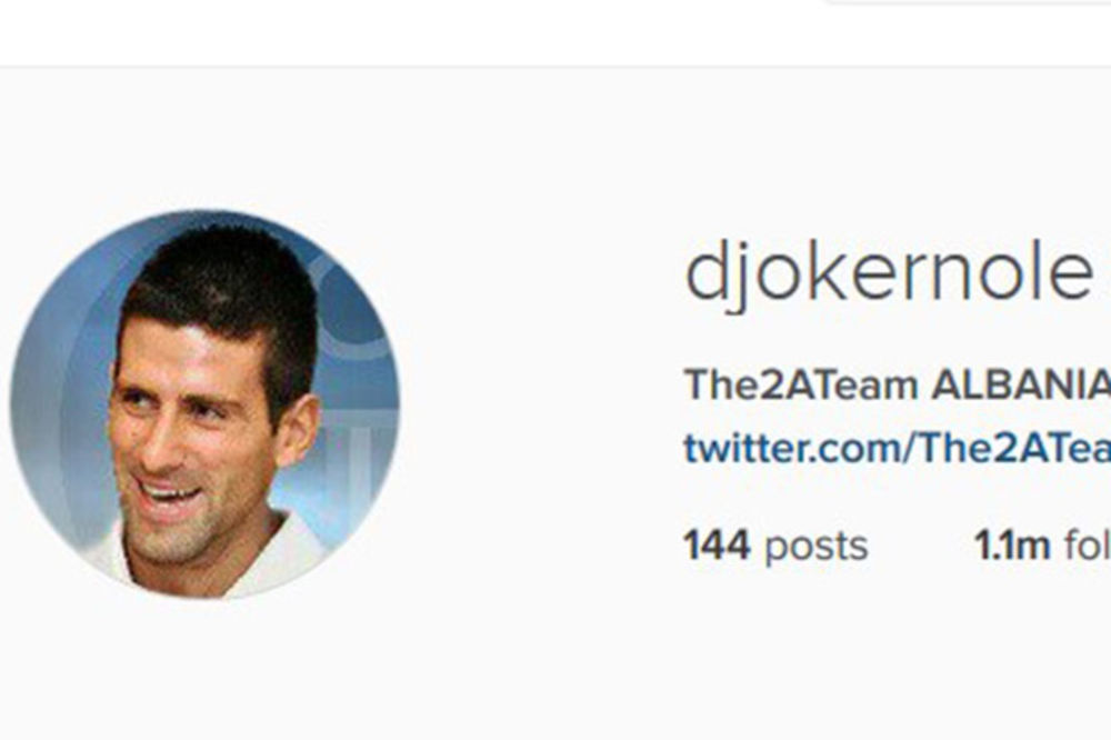 (FOTO) UDARILI NA ĐOKOVIĆA: Albanci hakovali Novakov profil na Instagramu