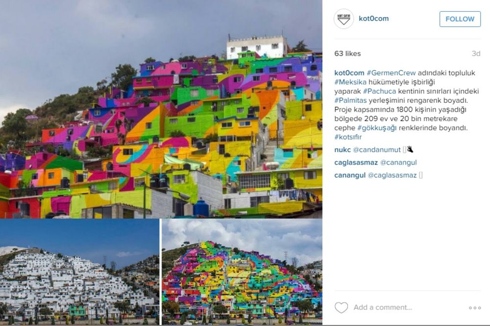 (FOTO) GRAD U DUGINIM BOJAMA: Grupa umetnika ulepšala domove 450 porodica!