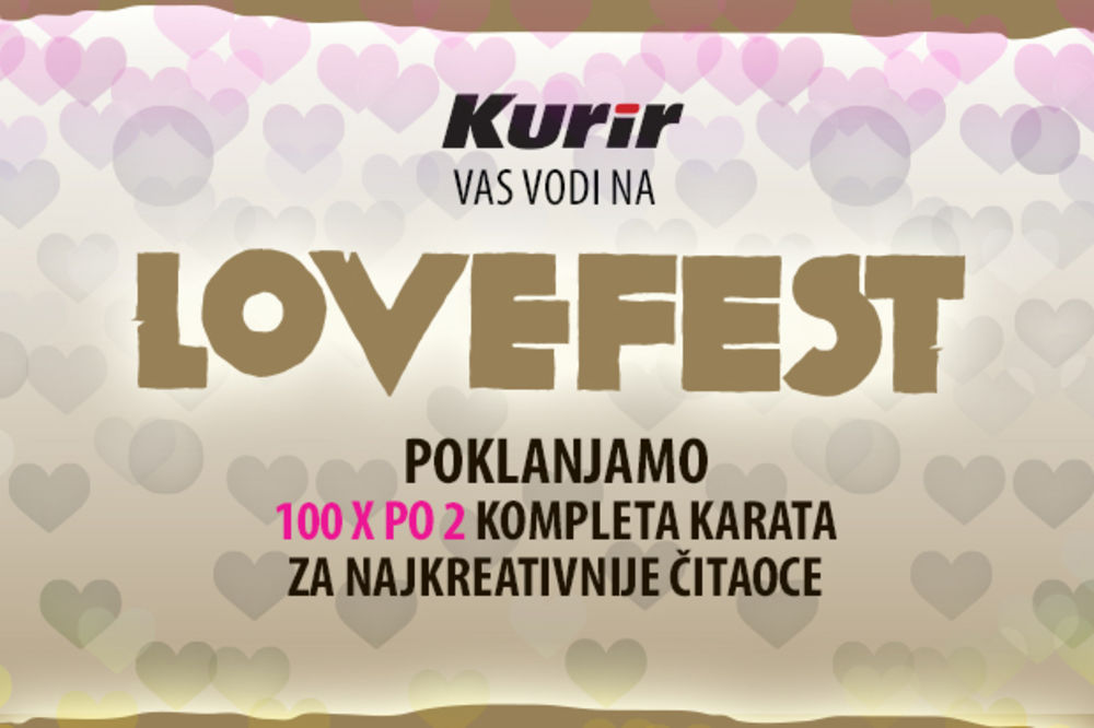 VODIMO VAS NA LOVEFEST: Pokažite nam šta je za vas ljubav i osvojite komplete karata za festival
