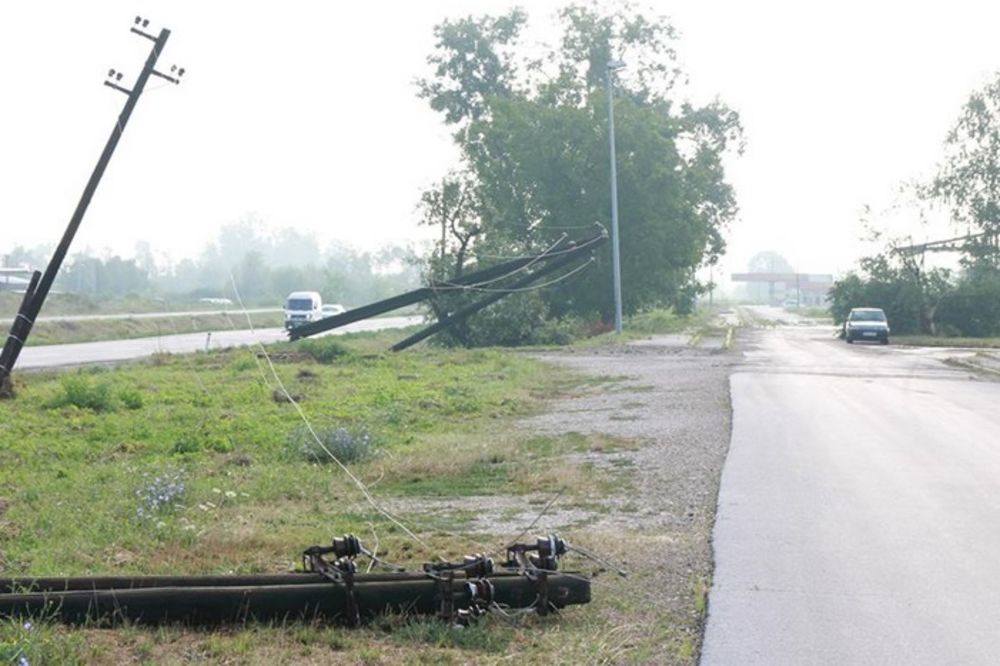 VELIKO NEVREME U DERVENTI: Vetar čupao stabla, problemi sa strujom