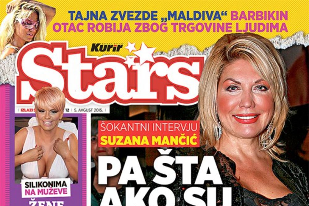 SUZANA MANČIĆ ZA STARS: Poštujte starlete pa taman i da se bave prostitucijom