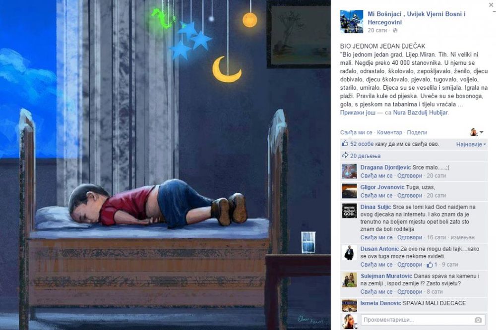 BIO JEDNOM JEDAN DEČAK: Bosanska književnica napisala emotivnu priču o smrti sirijskog mališana