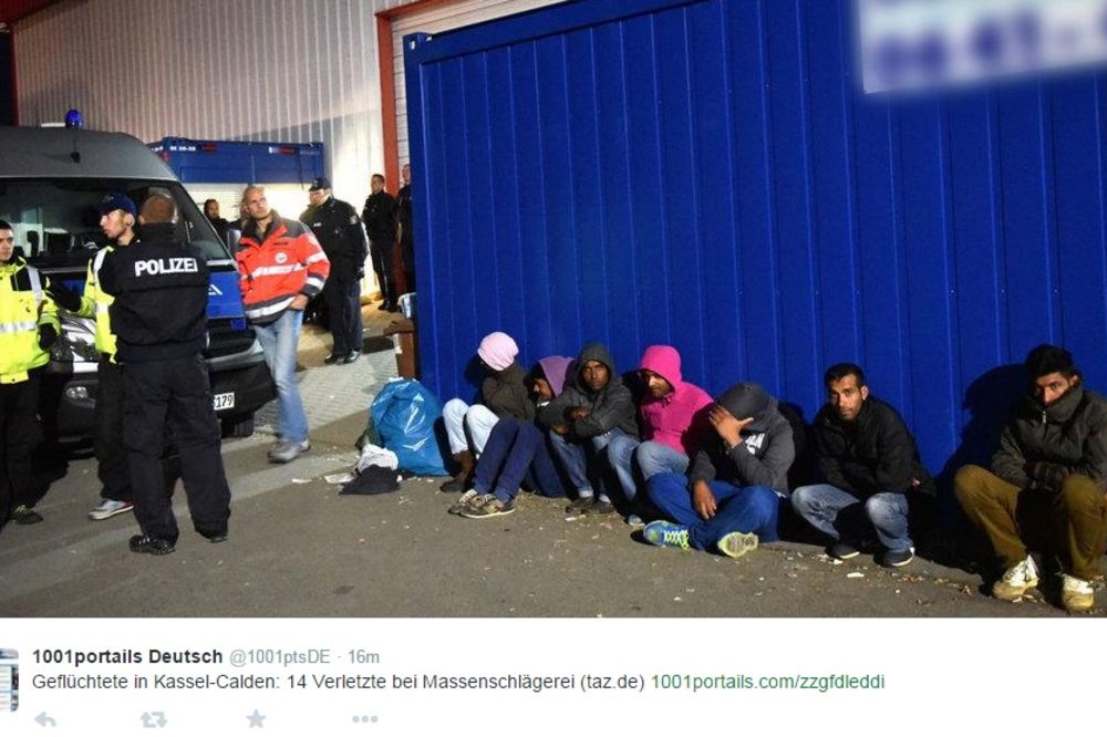 TUČA IZBEGLICA U NEMAČKOJ: 70 migranata krenulo na njih 300