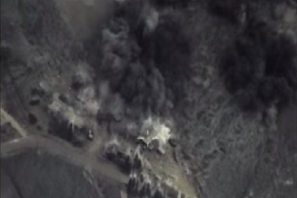 (VIDEO) SNIMAK RUSKE ARMIJE: Pogledajte napad Rusa na Islamsku državu iz vazduha