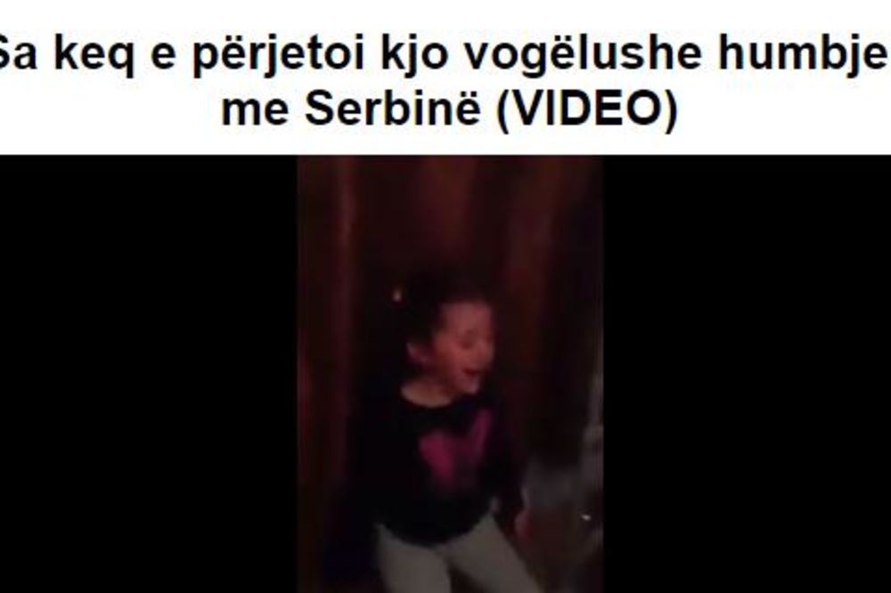 (VIDEO) RONI SUZE ZBOG SRBA: Albanska devojčica zbog poraza ne prestaje da plače!