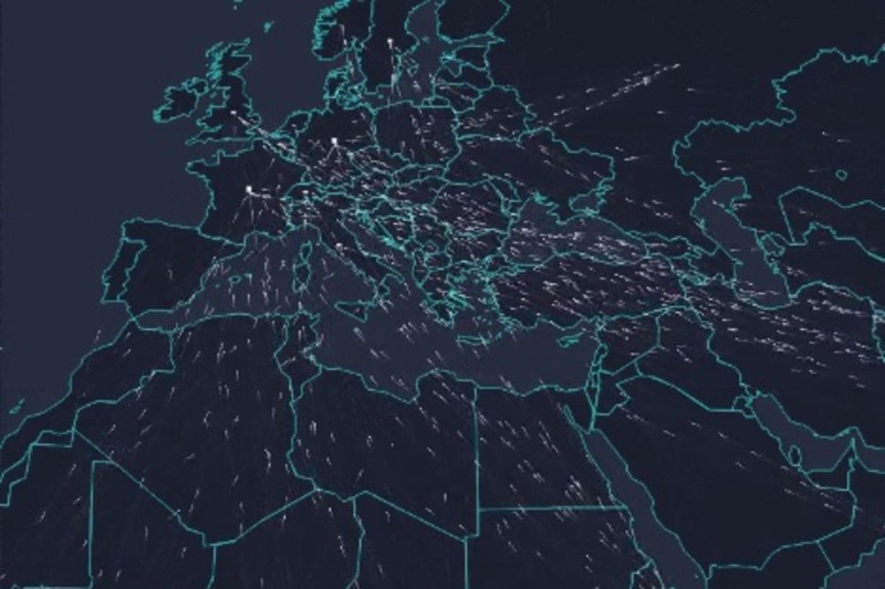 OVO DO SADA NISTE VIDELI: Neverovatna interaktivna mapa kretanja migranata!