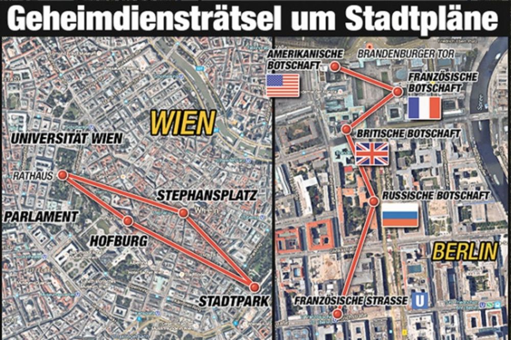 (FOTO) OVO JE PLAN NAPADA NA BEČ I BERLIN: Tajne službe otkrile mape novih terorističkih udara!