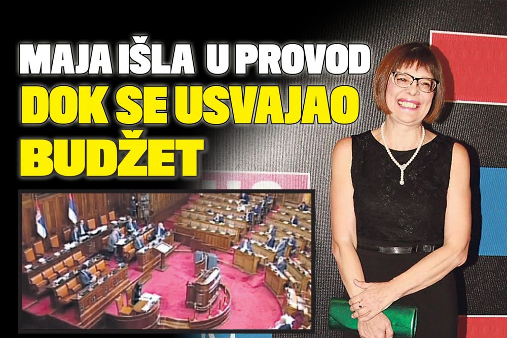SKANDAL: Maja Gojković išla u provod dok se usvajao budžet!