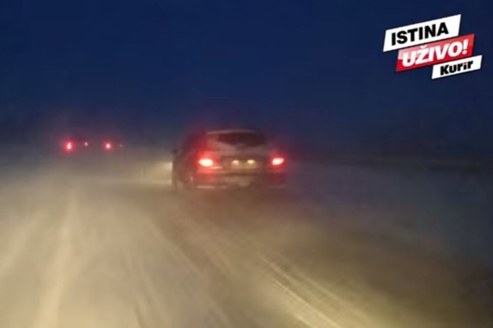 (VIDEO) UŽIVO KURIR PATROLA NA PUTU DO NIŠA: Sneg ne prestaje da pada, kamioni ne stižu da ga očiste
