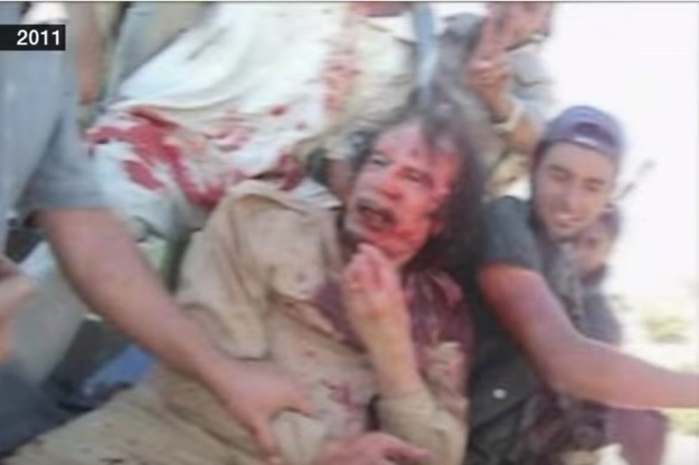 (UZNEMIRUJUĆI SNIMAK) POSLEDNJI TRENUCI PUKOVNIKA GADAFIJA: BBC objavio novi šokantan video!