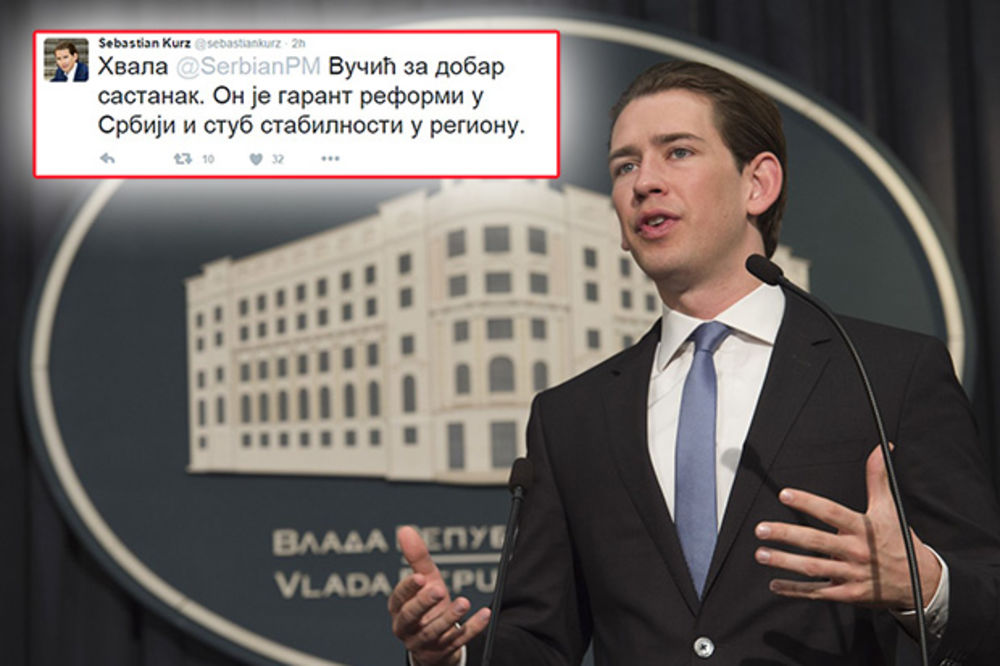 (FOTO) KURC PIŠE ĆIRILICOM: Evo šta je tokom posete Beogradu objavio na Tviteru!