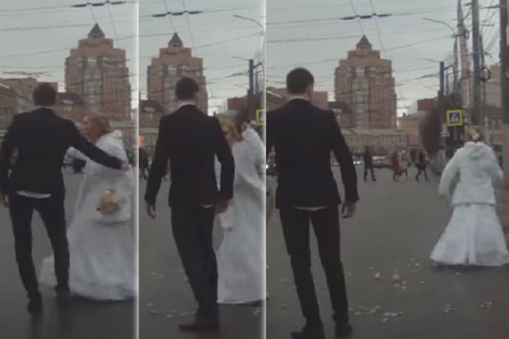 (VIDEO) BIO BI TO BRAK IZ PAKLA: Istukla  mladoženju bidermajerom i pobegla sa svog venčanja