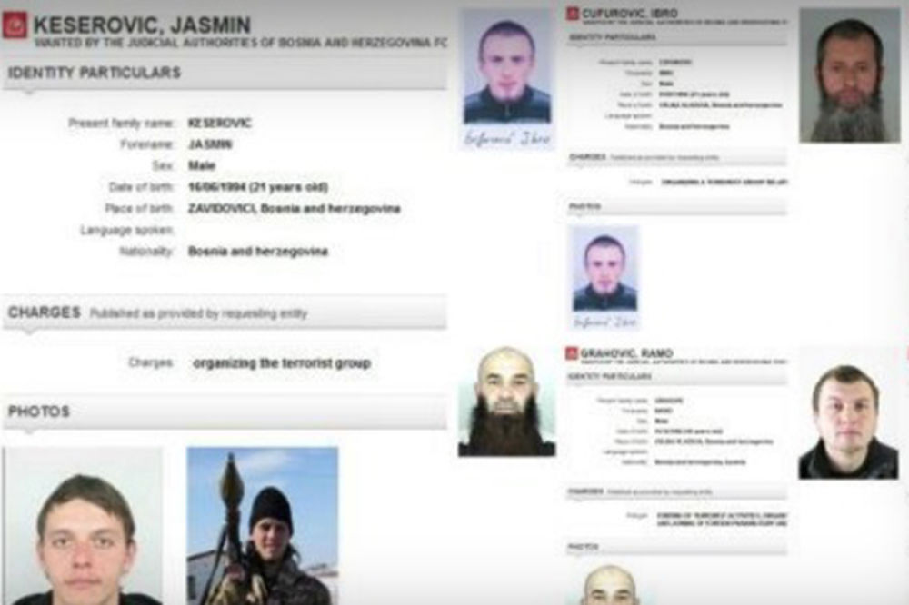 TRAŽI IH I INTERPOL: Ovo su BIH lica sa crvenih poternica, osumnjičena za terorizam!