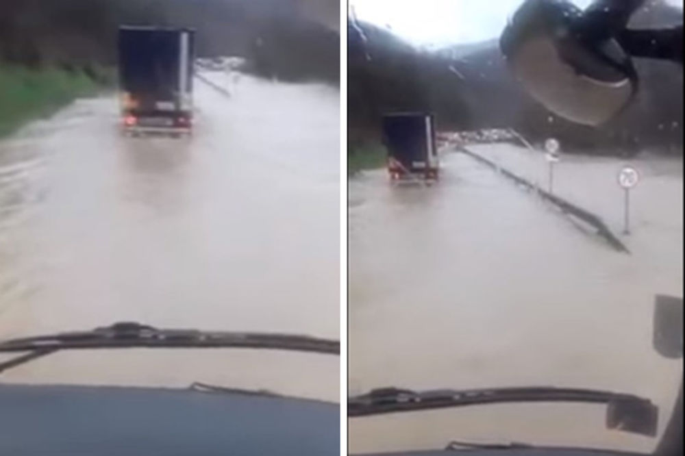 (VIDEO) IBARSKA POD VODOM: Pogledajte kako izgleda poplavljena magistrala
