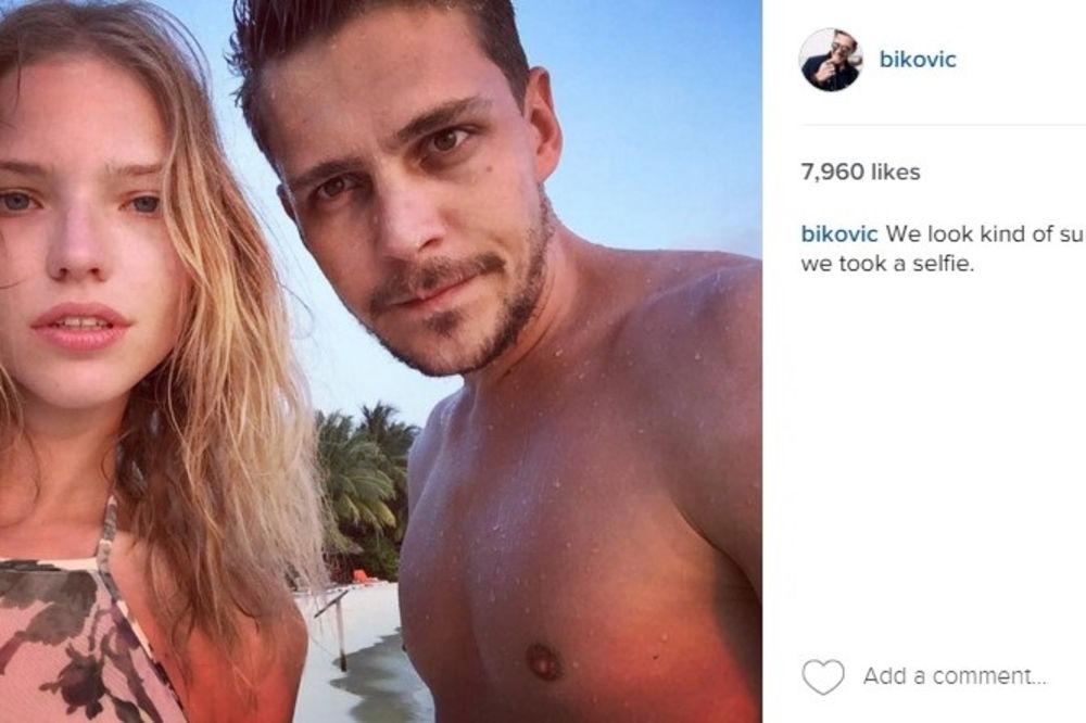 (FOTO) BIKOVIĆ SE ZANEO: Vreli poljubac sa seksi Ruskinjom zapalio Instagram