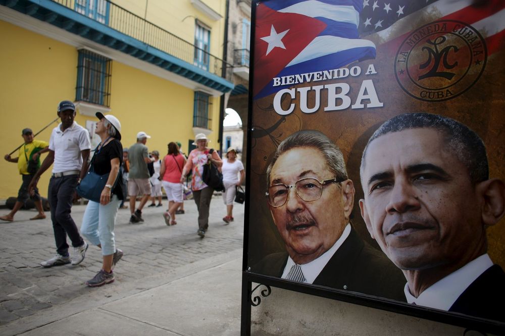 AMERIČKE ZASTAVE NA ULICAMA HAVANE: Obama danas u istorijskoj poseti Kubi