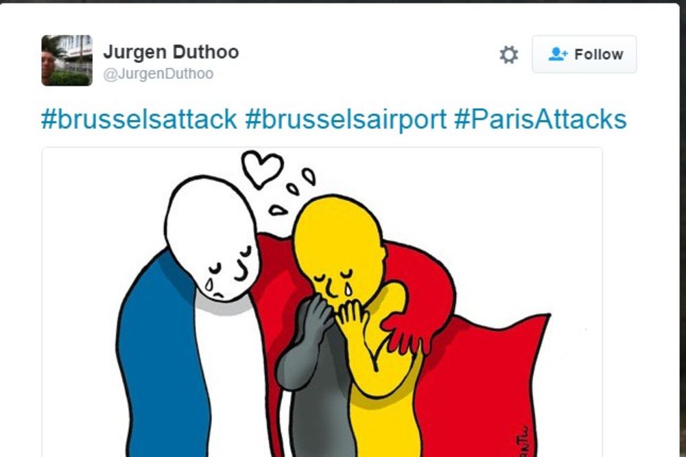 JA SAM BRISEL: Društvene mreže preplavile slike podrške Belgiji