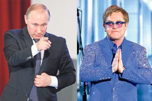 ISTORIJSKI SUSRET: Elton Džon s Putinom o pravima homoseksualaca
