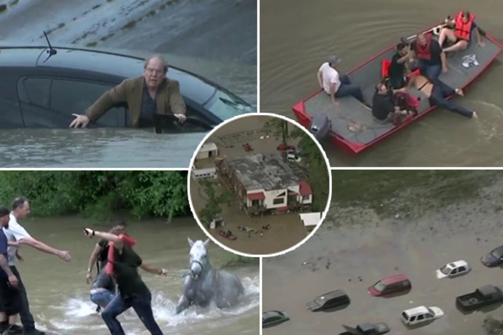 (VIDEO) POTOP U HJUSTONU: 5 mrtvih u poplavama, uvedena vanredna situacija! Slike užasa obišle svet!