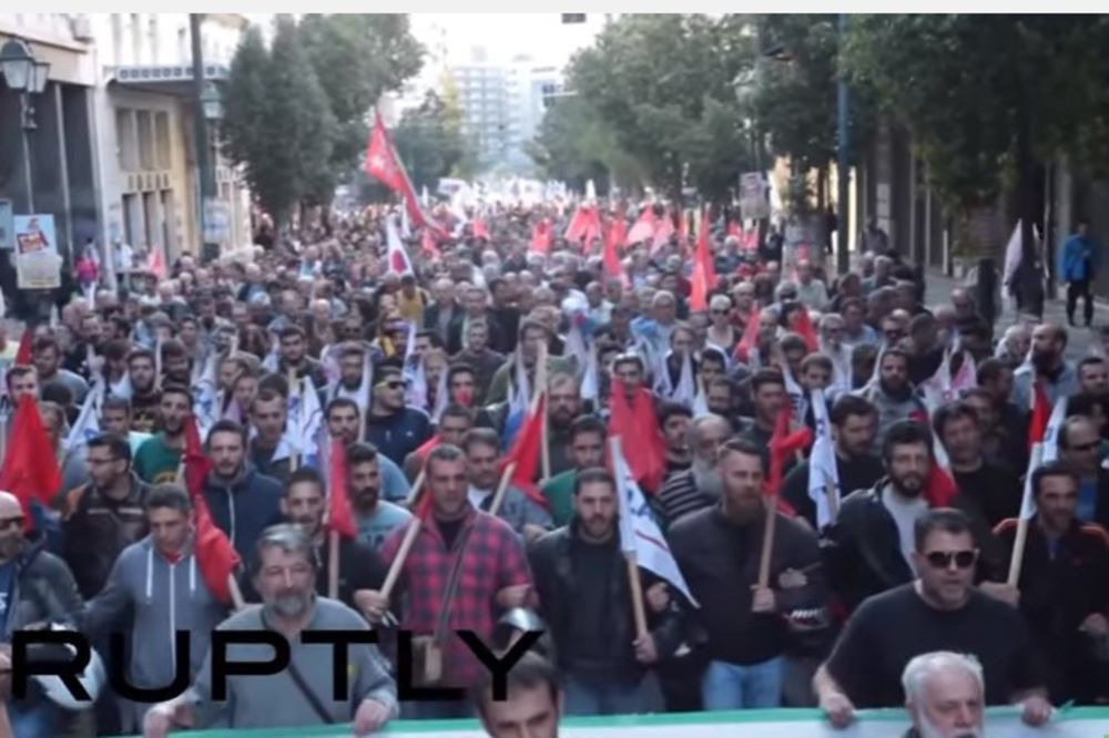 (VIDEO) ATINA I SOLUN PARALISANI: 15.000 ljudi na ulicama protestuje zbog vladinih reformi