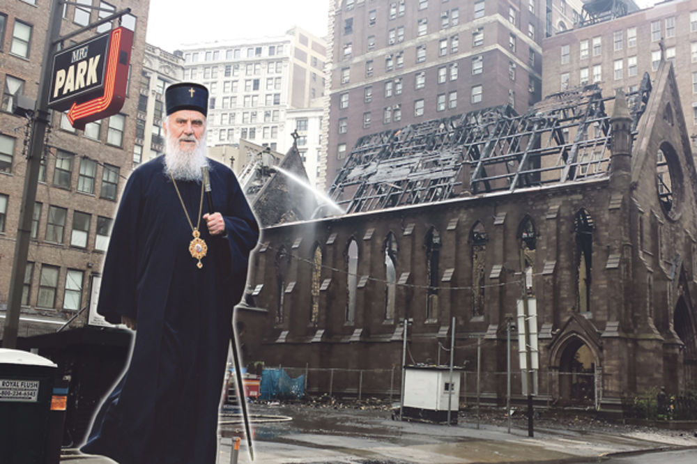 PATRIJARH IRINEJ: Naš hram u Njujorku je stradao, ali narod će ga dići iz pepela