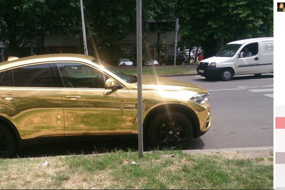 (FOTO) KAD ZLATAN ZUB NIJE DOVOLJAN: O ovom automobilu bruji celi Beograd!