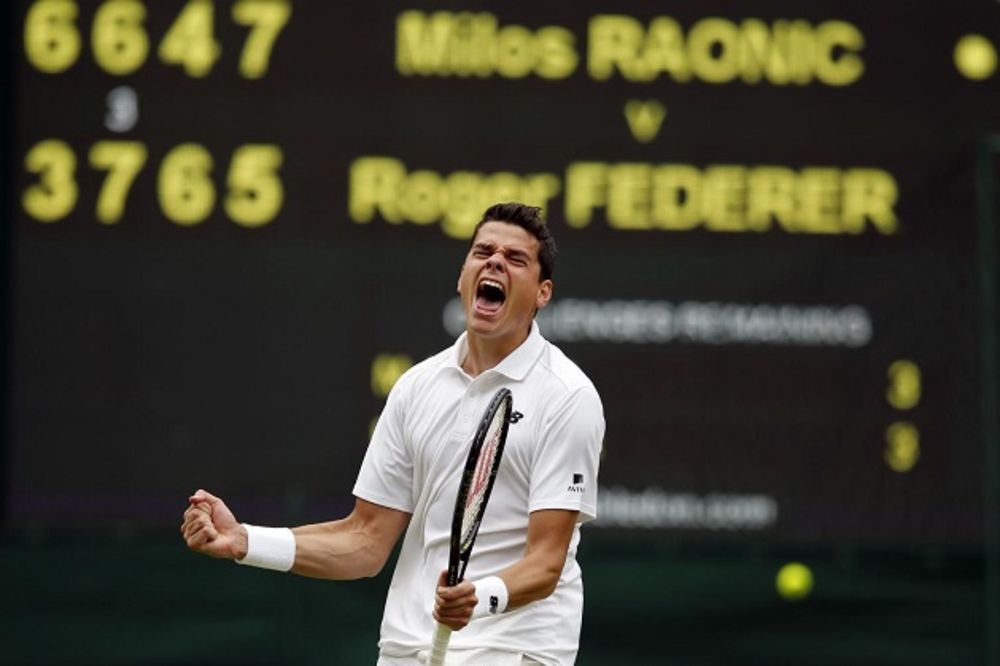 (VIDEO) CRNOGORAC POBEDIO ZA ĐOKOVIĆA: Raonić savladao Federera i plasirao se u finale Vimbldona