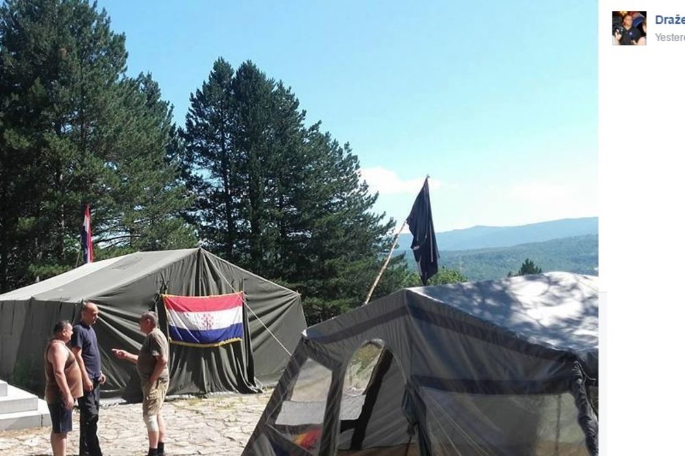 SPOMENIK U SRBU OSLOBOĐEN: Hrvatska policija uklonila ustaški šator, prostor okolo ogradili
