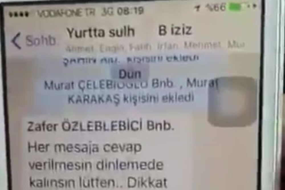 TURSKI BEZBEDNJACI OTKRILI: Pokušaj puča organizovan preko WhatsAppa